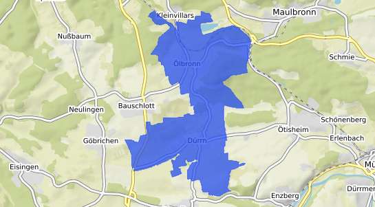 Bodenrichtwertkarte &Ouml;lbronn-D&uuml;rrn